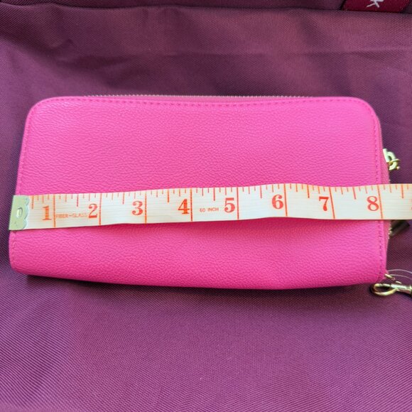 Women No Brand Zip Wallet Snapdragon in Maraschino Pink One Size - Picture 3 of 9